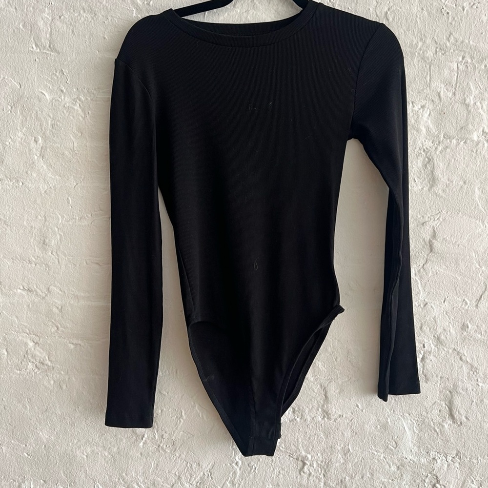 Zara  Black Long Sleeve Bodysuit